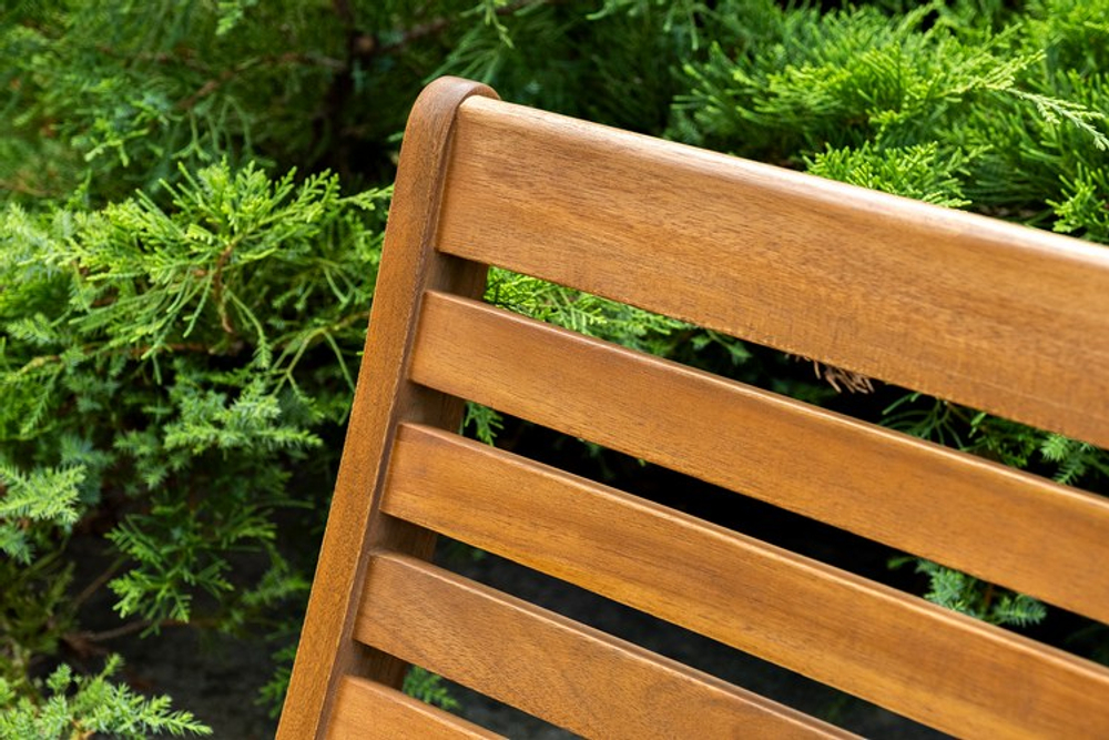 Складной кофейный комплект из акации Joygarden КАРО с низким столом, слоновая кость