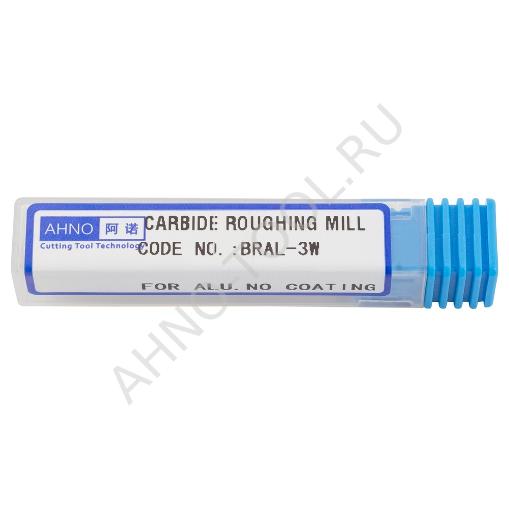 Фреза твердосплавная обдирочная  4мм (L=50, l=10, хв=4) Z3 30° по алюминию и цвет.металлам BRAL-3W-D