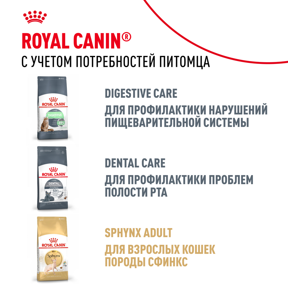 Royal Canin Sphynx Kitten Киттен Сфинкс Корм сухой для котят породы Сфинкс в возрасте от 4 до 12 месяцев 400г