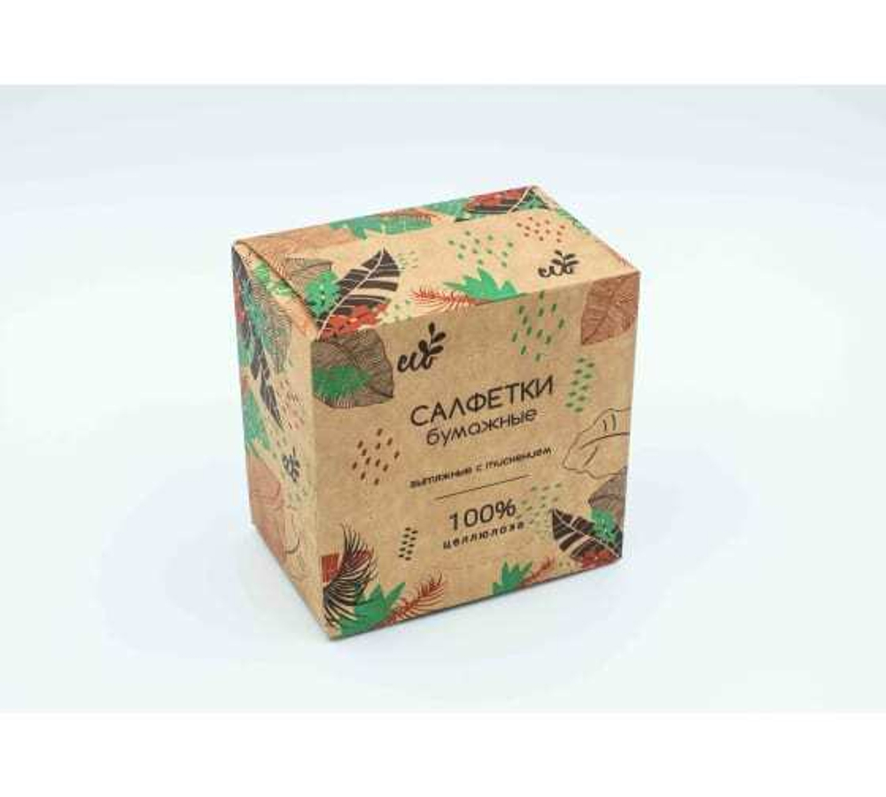 Салфетки бумажные LOTTI 25*25 1сл  ,100шт/уп