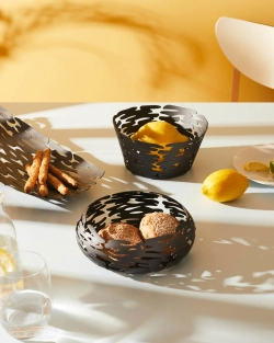 Alessi Декоративная чаша Barknest 21x7 см черная