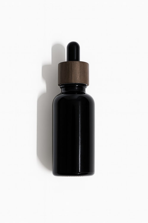 Пипетка 18/410 с крышкой из темного бамбука черная