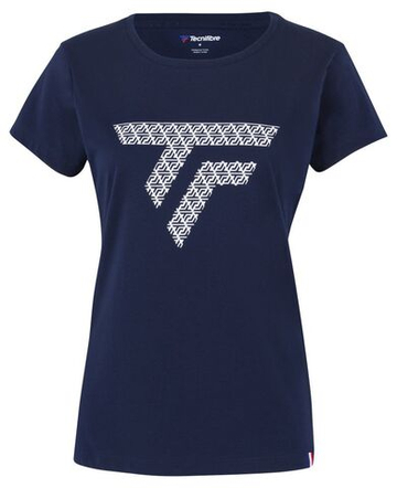 Женская теннисная футболка Tecnifibre Training Tee - небесный