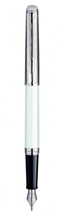 Перьевая ручка Waterman Hemisphere Deluxe, цвет: White CT, перо: F