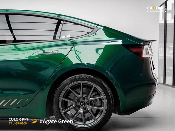 Carbins Color PPF Agate Green GP 0109 зеленая цветная полиуретановая защитная антигравийная пленка