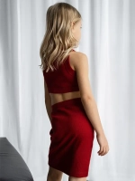 Платье для девочки летнее с вырезом