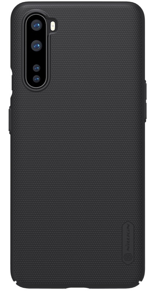 Тонкий чехол для смартфона OnePlus Nord от Nillkin, серия Super Frosted Shield, черный цвет