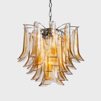 Люстра Novaresi Tulipani Amber Chrome, 5 L