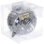 Новогодний шар 10 см «Shining Disco», Серебро