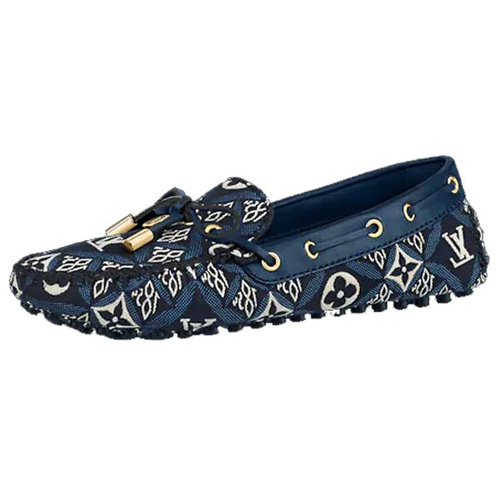 LOUIS VUITTON Gloria Casual Shoes Women"s Blue