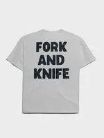 Футболка Hardlunch оверсайз F&K меланж серая