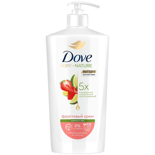 DOVE Крем-гель для душа Фруктовый крем, 610 мл (33233,3240)