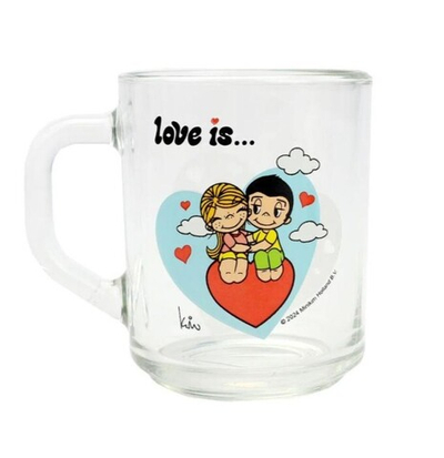 Кружка "Love is...Модерн",стекло