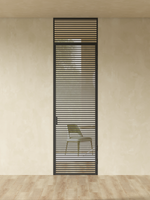 Распашная алюминиевая перегородка Minoli 15