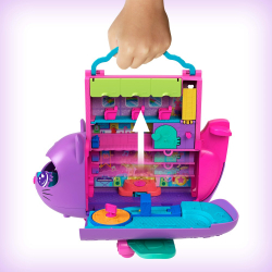 Polly Pocket - Кошка-самолет с двумя куклами + аксессуары HWP19 / артикул   HWP19  / GTIN 194735217779