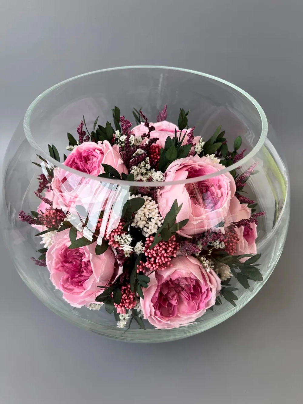 натуральные пионы в стекле, вакуум*