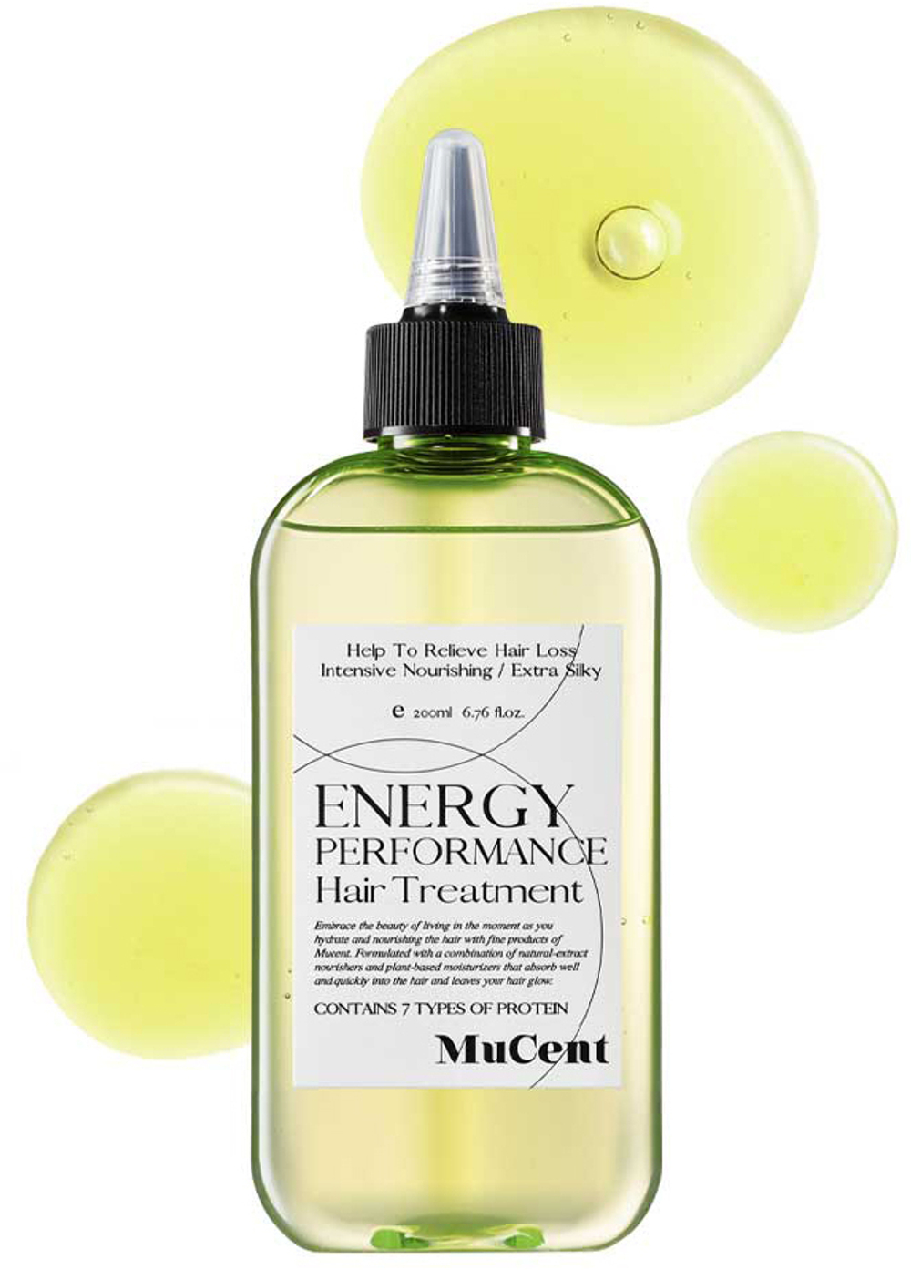 MUCENT Маска бальзам против выпадения и восстановления волос Energy Performance Hair Treatment. 200мл