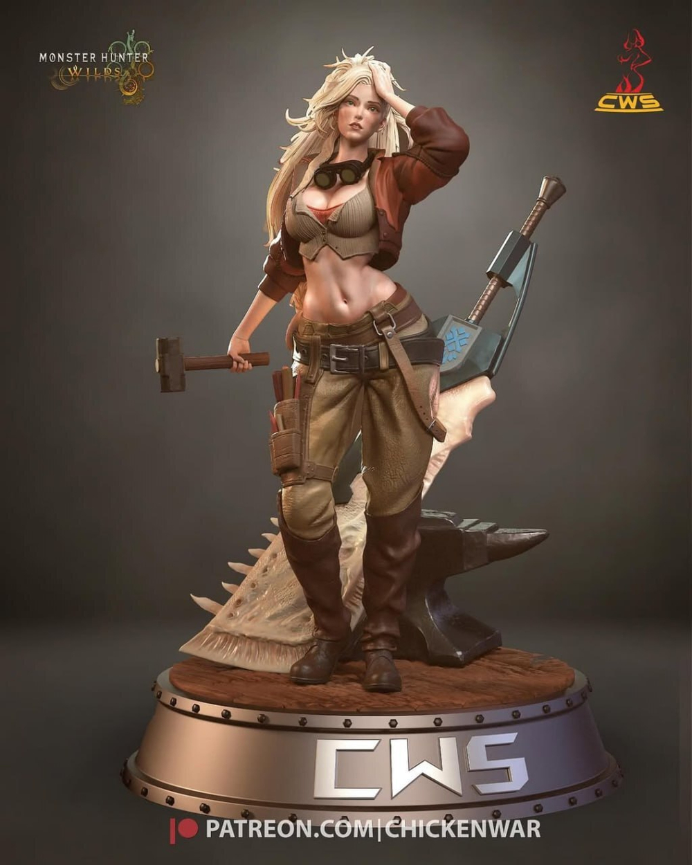 Джемма монстер хантер Фигурка NSFW Gemma Monster Hunter Wilds