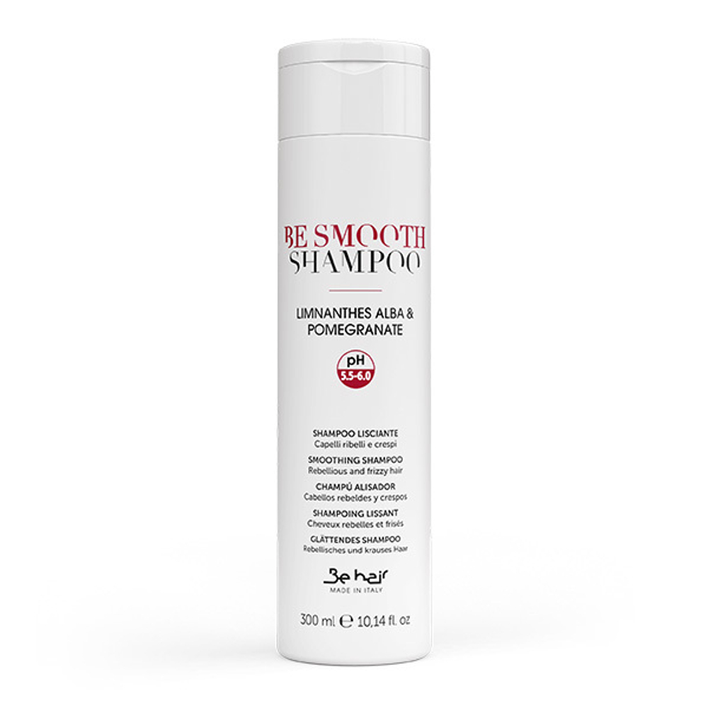 Разглаживающий шампунь для непослушных волос Be Hair Smooth Shampoo Rebellious & Frizzy 300мл