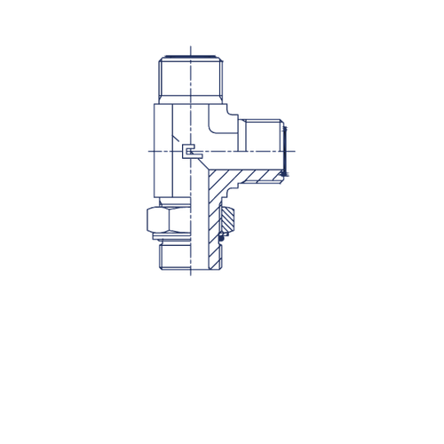 Штуцер ORFS TEE 16-3/8