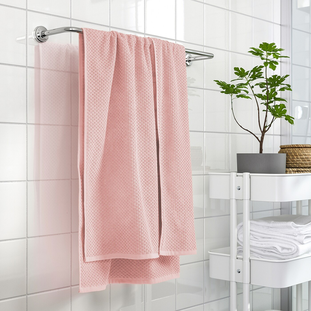 IKEA GULVIAL  (ИКЕА ГУЛВИАЛ)  -  Полотенце банное, бледно-розовое, 70x140 см