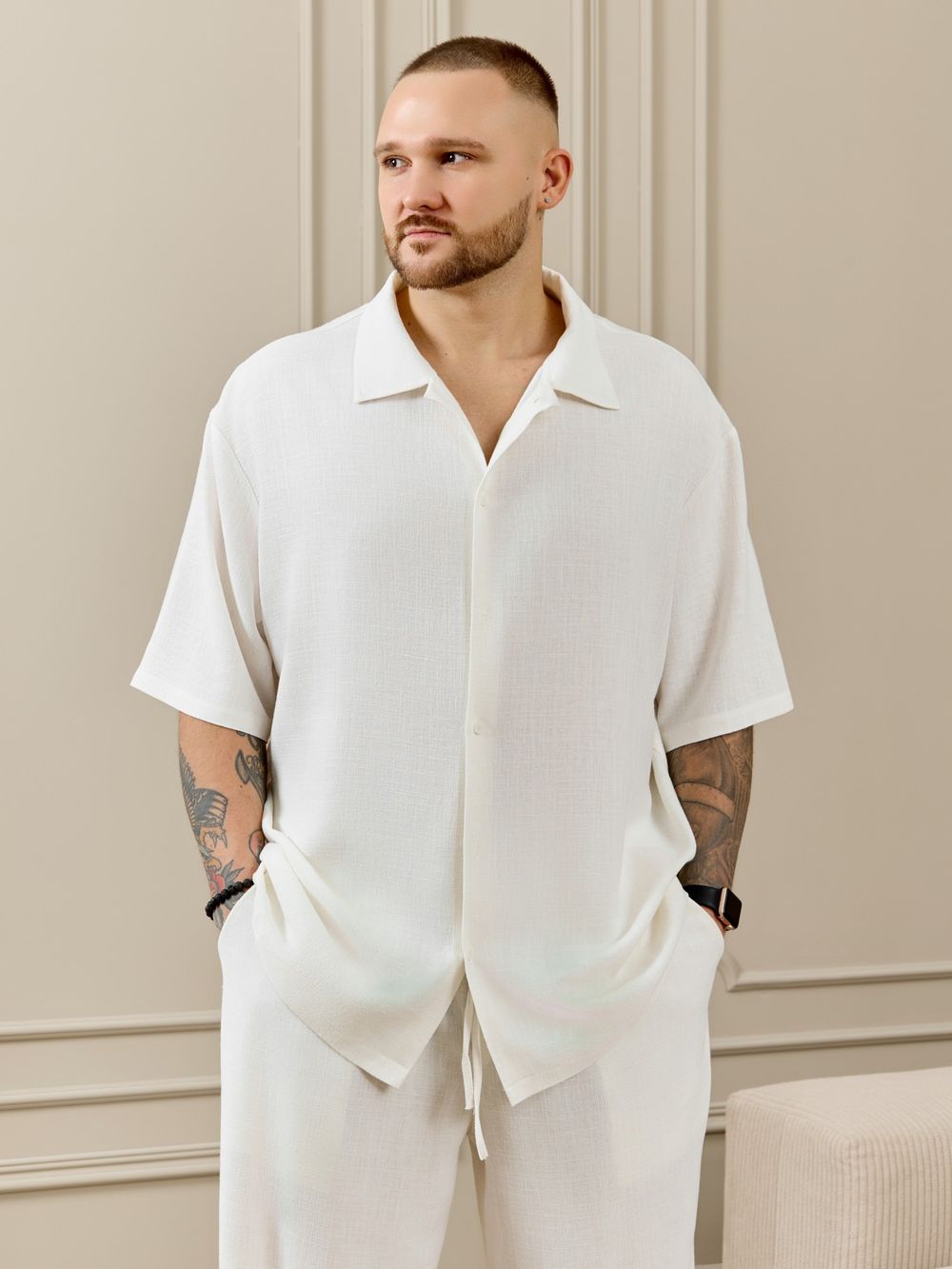 Рубашка мужская Линкольн-1 Виотекс БЕЛЫЙ