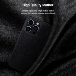 Кожаный чехол-книжка Nillkin Leather Qin Pro c защитой камеры для iPhone 15 Pro Max