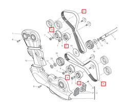 73740251B-45120321B-45120311C TIMING BELTS/ROLLERS SET