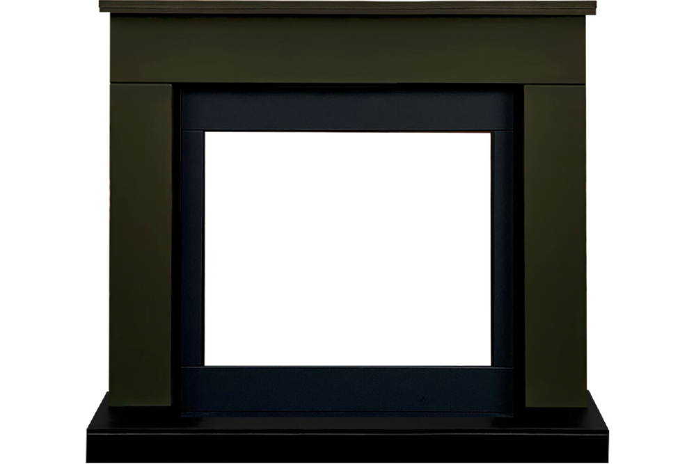 Каминокомплект Bergen 23 (Разборный) - Темная олива с очагом Vision 23 EF LED 3D FX