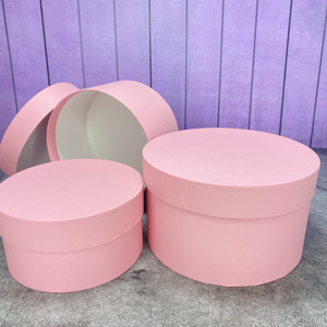 Набор коробок  из 3шт Розовый