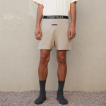 Шорты Fear of God Essentials FW21 Lounge Short Tan Logo, FOG-FW21-049