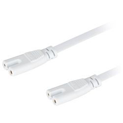 Кабель соединительный для линейного светильника ЭРА C7-С7-1 2-pin 1 м коннекторы IEC С7-IEC С7 | Аксессуары для фито светильников