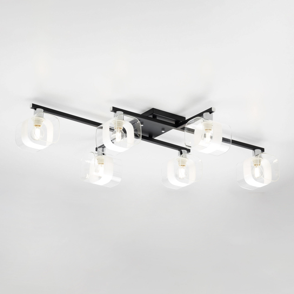 Citilux Вирта CL139165 Люстра потолочная Чёрная Матовая