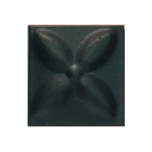 Декор PF01 2х2 см керамика черный квадрат