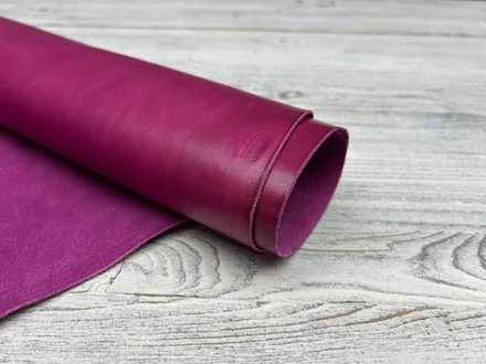 Odessa Fuxia (1,1-1,3 мм), цв. Розовый, натуральная кожа