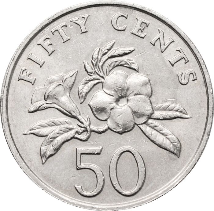 50 центов 1987 Сингапур