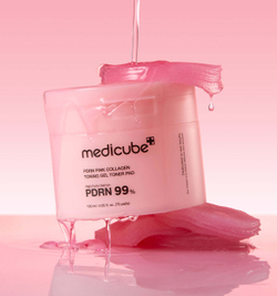 Medicube PDRN Pink Collagen Toning Gel Toner Pad гелевые тонер-пэды с ПДРН и коллагеном