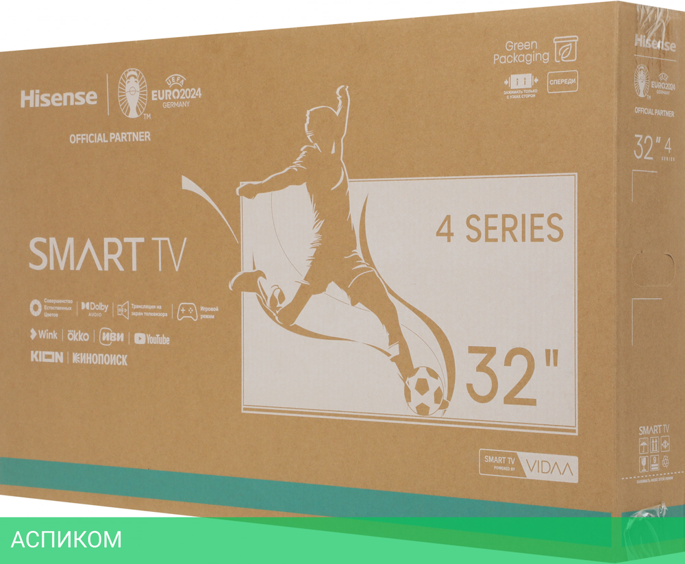 Телевизор LED Hisense 32" 32A4N