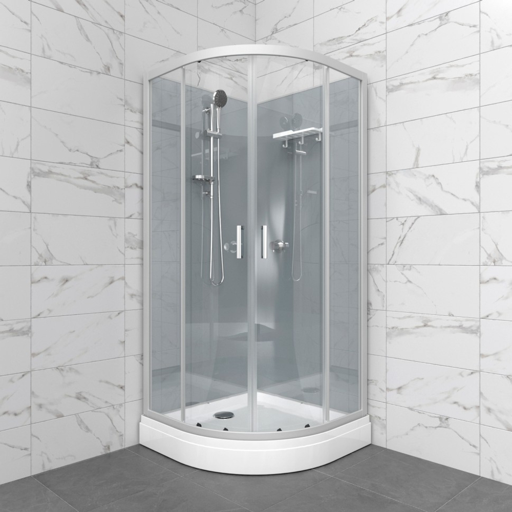 Душевая Кабина Прайм-Сатин 90*90 А без крыши