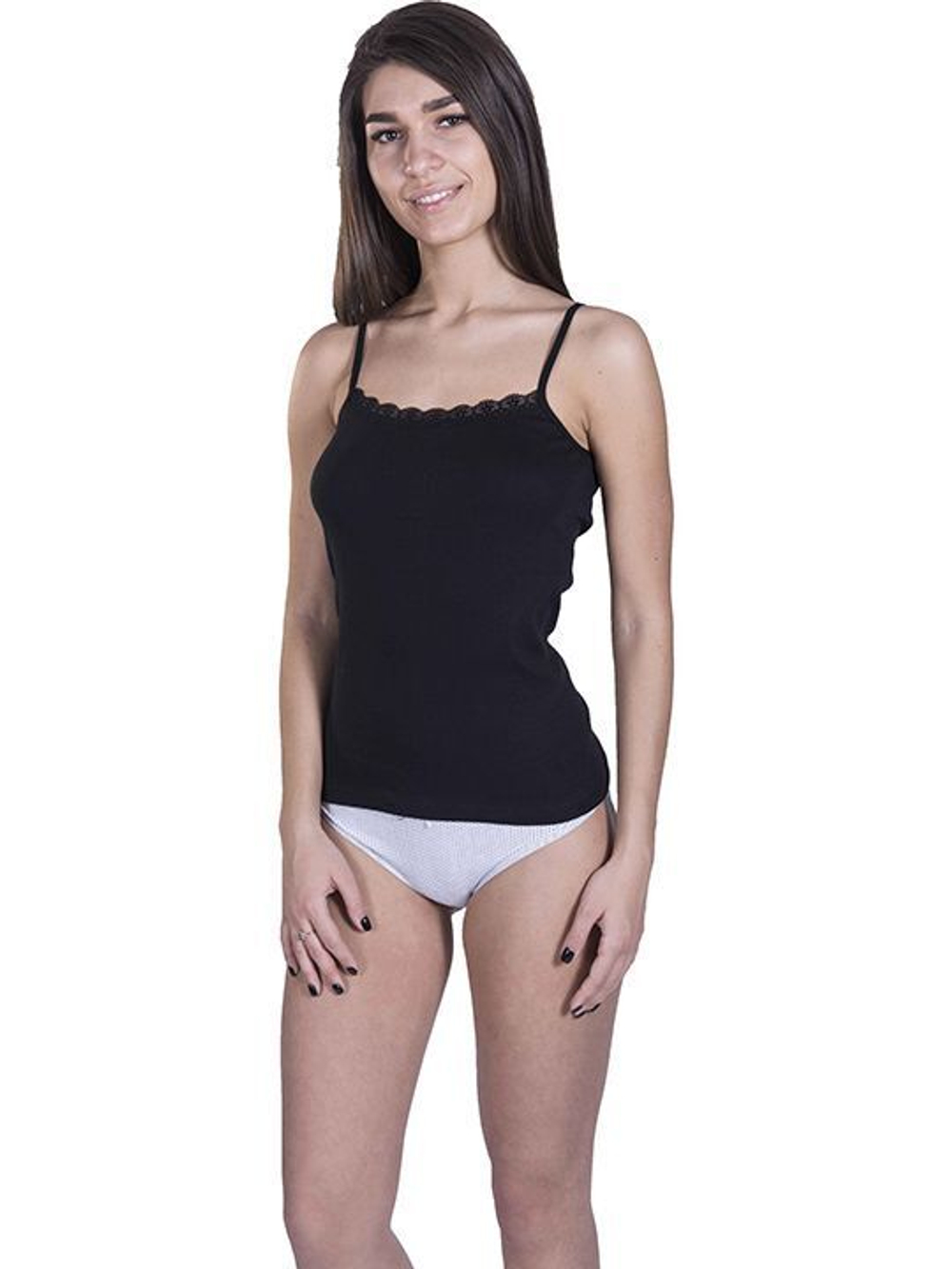 Женская майка из хлопка без боковых швов (Размер: XXL) (Цвет: синий)