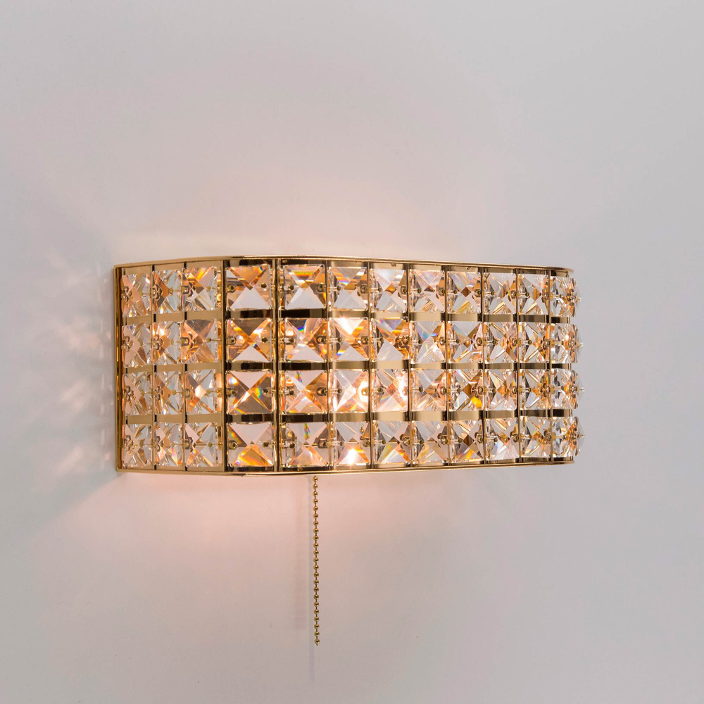 Citilux Портал CL324402 Бра хрустальное с выключателем Золото