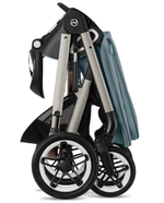Коляска Cybex Talos S Lux TPE complete Aton S2 Moon Black Base One 4 в 1 Stormy Blue с дождевиками