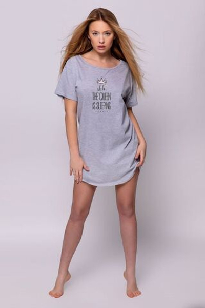 Коротенькая сорочка Crown (Размер: S-M-L) (Цвет: серый)