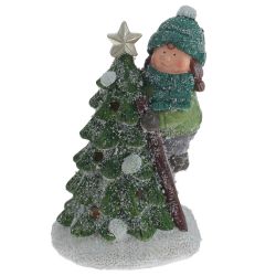 GAEM Фигурка декоративная "Ребёнок" с подсвет (LR44x2, н/п), L8 W7 H13 см, 2в.