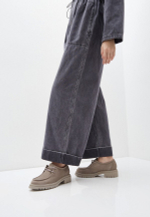 Полуботинки лоферы натуральный нубук Tamaris