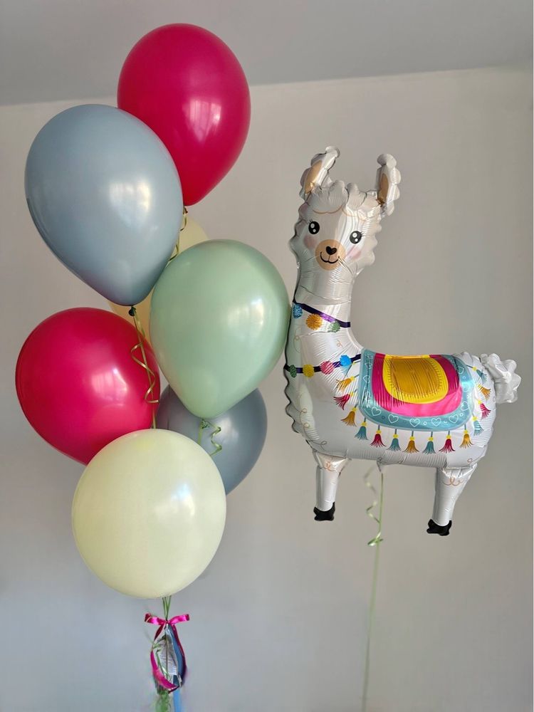Воздушные гелиевые шарики с доставкой по Хабаровску Лама №5061