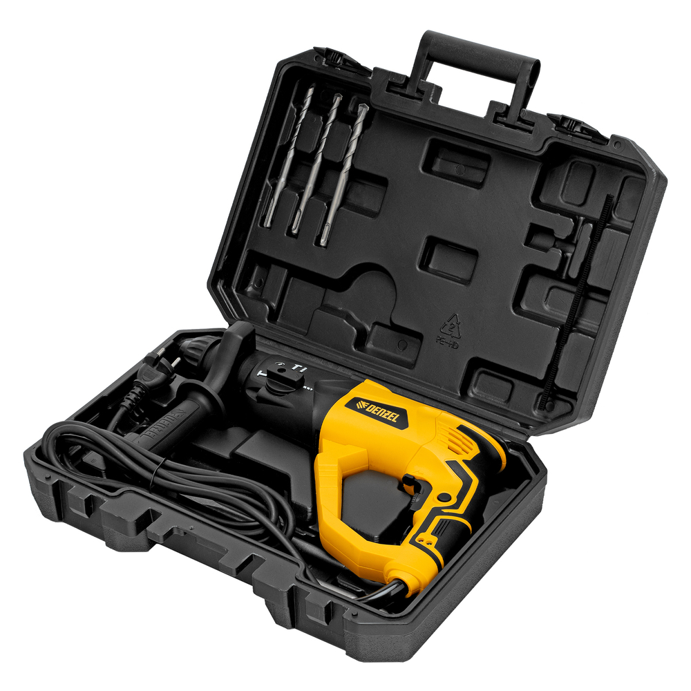DENZEL Перфоратор электрический RH-1050-26 SDS-plus 1050Вт 3.2 Дж 3 + 1 режим