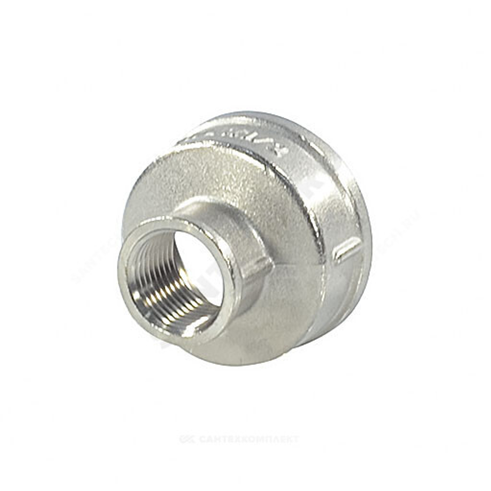 Муфта латунь никель переходная Ду 32х15 (1 1/4"х1/2") ВР/ВР SantechSystems