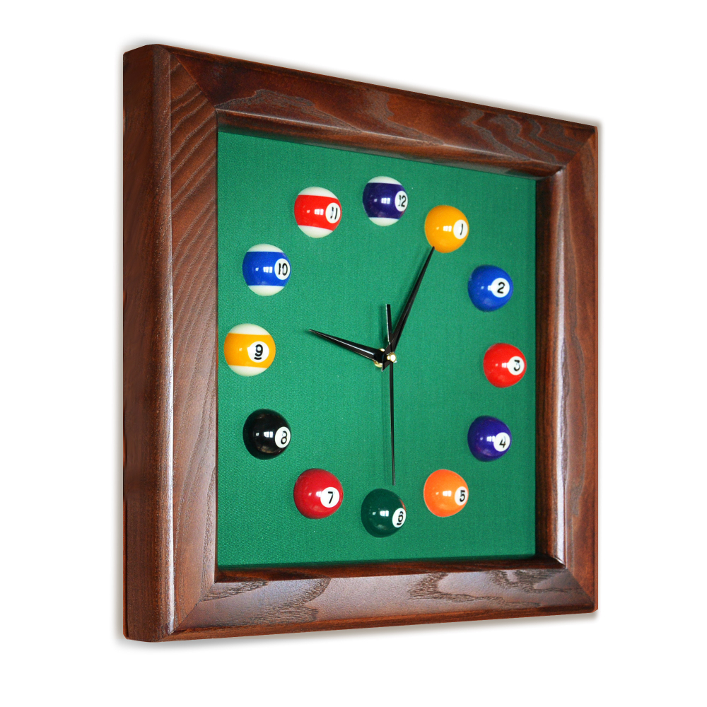 Часы Квадрат ясень/сукно (№4,Euro Pro 50 ш1.98м Yellow green)