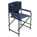 Кресло складное СЛЕДОПЫТ Комфорт, 560х470х830 мм, сталь 22 мм, синий/2/